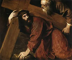 Religious Painting Prints: Christ Carrying the Cross