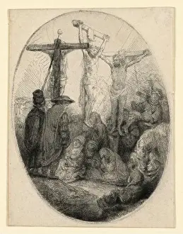 Christ Crucified Between the Two Thieves: An Oval Plate