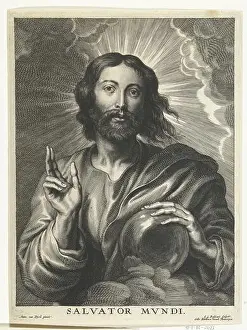 Anthony Van Dyck Prints: Christ as Salvator Mundi, Schelte Adamsz