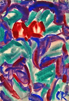 Editorial Illustration Prints: Christian Rohlfs Tulpen 1913-1915 German Expressionist painting