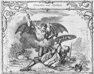 Christians Prints: Christian's Combat with Apollyon