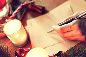 Claus Prints: christmas hand writing story