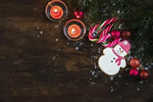 Spherical Prints: Christmas and New Year composition
