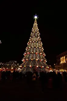Kharkov Prints: christmas tree is the main square of Kharkiv