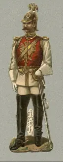 Scrap Prints: Chromolithographed die cut scrap of Officer of the Chevalier-Guard, Russia circa 1880