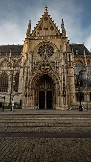 Gothic History Prints: Church of Our Lady of Victories at the Sablon