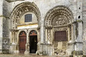 Centuries Prints: The church Saint-Lazare is the church of the city of Avallon in Burgundy