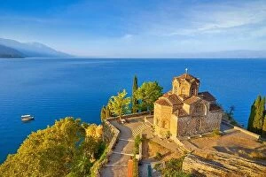 Images Dated 31st August 2017: Church of St. John at Kaneo, Ohrid, Macedonia, UNESCO