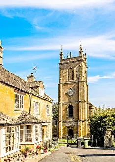 Father Prints: Church St. Peter and St. Paul in the Cotswold village of Blockley