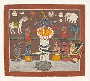 Treasures Prints: The Churning of the Ocean of Milk, ca