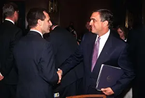 Hearing Prints: CIA Director George Tenet with FBI Director Louis Freeh in Congress in Washington, DC
