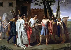 Laws Prints: Cincinnatus leaving the plough to make laws in Rome