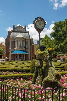 Dreaming Prints: The Cinderella and Prince Charming dancing topiary at the French pavillon