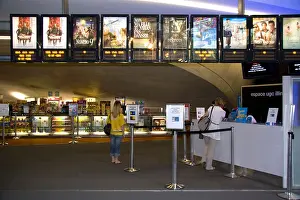 Movie Theater Prints: Cinema entrance in the Forum des Halles in Paris, France