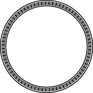 Clip Art Vector Vectors Prints: Circle frame round border design shape icon for decorative vintage doodle element for design in vector illustration