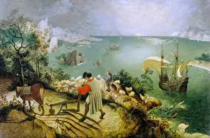 circle pieter bruegel elder landscape fall icarus Trending Item 2