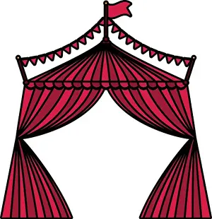 Clown Prints: circus tent design