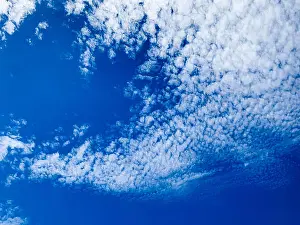 Cumulus Prints: Cirrocumulus clouds are small rounded puffs that usually appear in long rows high in the sky