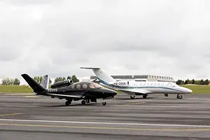 Cirrus Prints: Cirrus G2+ Vision Jet and Excellent Air Cessna 525B CitationJet 3 at Biarritz airport