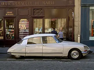 Citroen Prints: CITROEN DS - PARIS - FRENCH CLASSIC CAR IN THE STREET - PARIS CAR - FRENCH VINTAGE@ Frédéric BEAUMONT