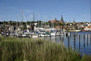 Sailing Boats Prints: City Marina Im-Jaich in Flensburg