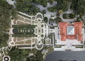 Birds View Prints: City Park Aerial topdown Photo