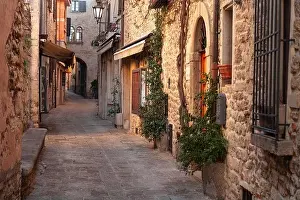 Alleyways Prints: City of San Marino, Republic of San Marino narrow medieval alleyways