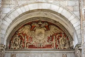 Toledo Prints: City symbol inside the Bisagra Gate, entrance to the city of Toledo