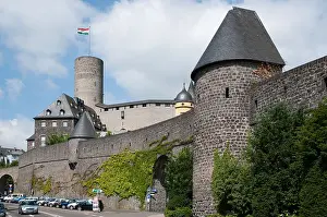 Reiseziel Prints: city wall, Genovevaburg, old town, Mayen, Eifel, Rhineland-Palatinate, Germany