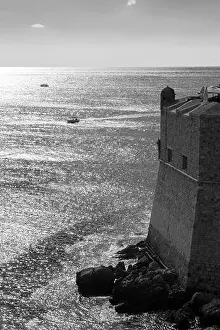 Adriatic Prints: City walls and the tower of Sv Spasitelj