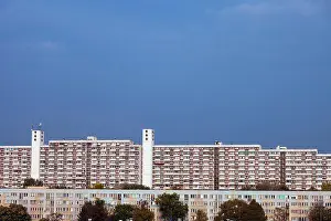 City House Prints: City of Wroclaw, Poland, large blocks of flats