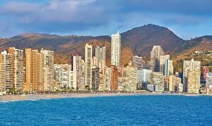 Images Dated 6th October 2016: Cityscape of Benidorm, Spain