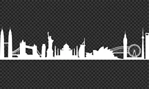 Colosseum Prints: Cityscape on a transparency background