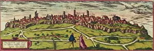 Private Collection Prints: CIVITATES ORBIS TERRARUM - ORVIETO (ITALIA) - GRABADO - 1581
