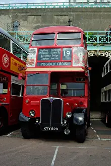 Clapham Prints: Clapham omnibus Old London double decker bus at London to Brighton Commercial Vehicle Run Brighton 2005