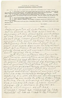 Precedent Prints: Clarence Gideon's petition for a writ of certiorari to the U