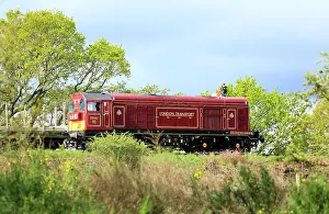 Railway Prints: A class 20 locomotive, Sir John Betjeman on the Severn valley railway near Bewdley