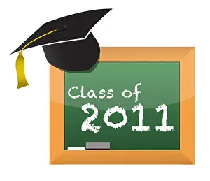 Degree Prints: Class of 2011 school education concept illustration design