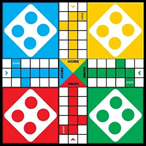 Classic family ludo board game