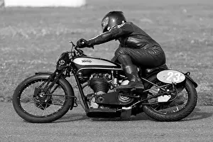 Leathers Prints: Classic Norton Motorcycle racing at Darley Moor, Derbyshire