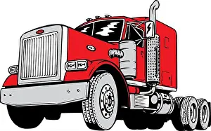 Classic Peterbilt Vector Illustration