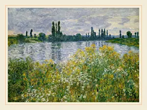 Banks Prints: Claude Monet, Banks of the Seine, Vétheuil, French, 1840-1926, 1880, oil on canvas