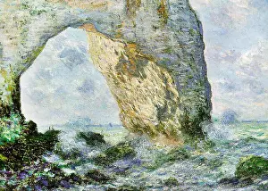 Claude Monet Prints: Claude Monet, Rock Arch West of Étretat (The Manneport)