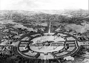 Neoclassicism Prints: Claude-Nicolas Ledoux's ‘Die Salinenstadt Chaux presents a vision of the Saltworks at Chaux