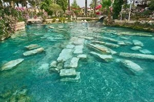 Images Dated 21st May 2018: Cleopatra pool, Hierapolis, Pamukkale, Turkey