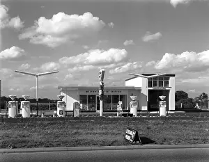 Doncaster Prints: Cleveland Petrol Station, Marr, South Yorkshire, 1963. Artist: Michael Walters