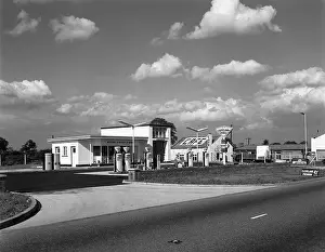 1960s Prints: Cleveland Petrol Station, Marr, South Yorkshire, 1963. Artist: Michael Walters