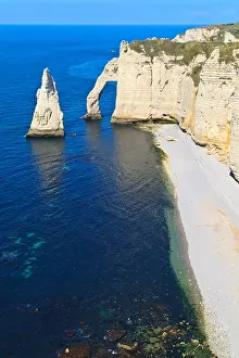 Frankreich Prints: Cliffs of Etretat, Normandy, France