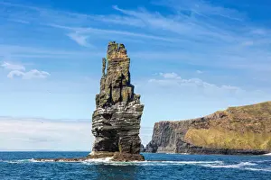 Geopark Prints: The Cliffs of Moher, Branaunmore Sea Stack, County Clare, Ireland