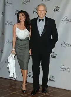 Topix Prints: Clint Eastwood and wife Dinah arriving at the SBIFF ( Santa Barbara Int)
